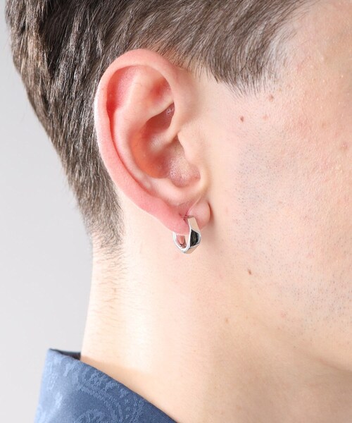 TAKEO KIKUCHI(タケオキクチ)の「◆ペンタゴンカットピアス(ピアス(両耳用)・メンズ・ピンクゴールド/シルバー・00)」の15枚目の写真