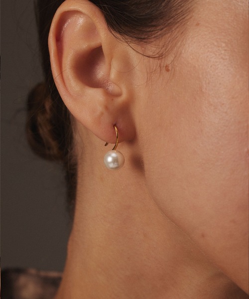 CENE（セネ）の「【CENE】セネ/パールフレンチピアス（ピアス（両耳用）・レディース・ゴールド/シルバー・FREE）」の17枚目の写真
