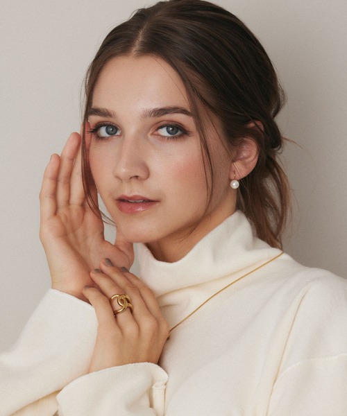 CENE（セネ）の「【CENE】セネ/パールフレンチピアス（ピアス（両耳用）・レディース・ゴールド/シルバー・FREE）」の4枚目の写真