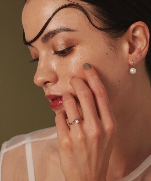 CENE（セネ）の「【CENE】セネ/パールフレンチピアス（ピアス（両耳用）・レディース・ゴールド/シルバー・FREE）」の11枚目の写真