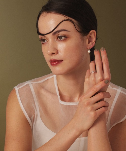 CENE（セネ）の「【CENE】セネ/パールフレンチピアス（ピアス（両耳用）・レディース・ゴールド/シルバー・FREE）」の12枚目の写真