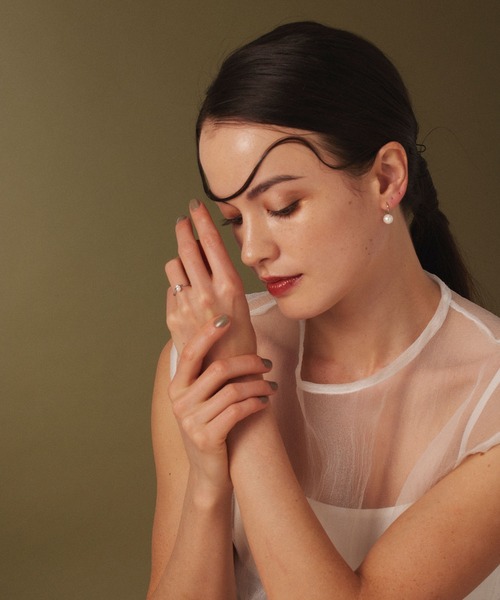 CENE（セネ）の「【CENE】セネ/パールフレンチピアス（ピアス（両耳用）・レディース・ゴールド/シルバー・FREE）」の13枚目の写真