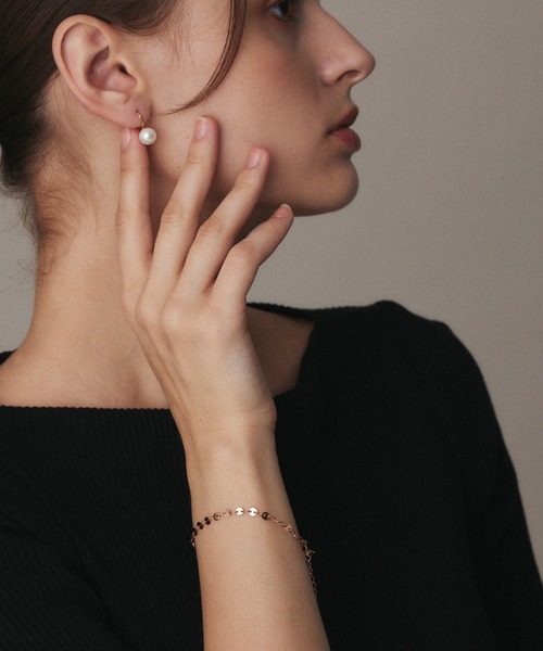 CENE（セネ）の「【CENE】セネ/パールフレンチピアス（ピアス（両耳用）・レディース・ゴールド/シルバー・FREE）」の10枚目の写真