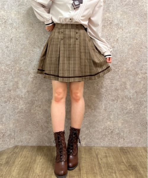 axes femme（アクシーズファム）の「ダブルボタンタックキュロット（その他パンツ・レディース・ブラウン/ブラック/グレー・FREE）」の3枚目の写真