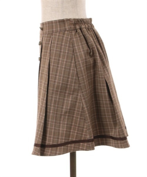 axes femme（アクシーズファム）の「ダブルボタンタックキュロット（その他パンツ・レディース・ブラウン/ブラック/グレー・FREE）」の5枚目の写真