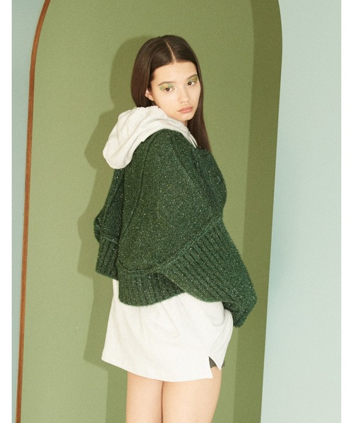 Little sunny bite(リトルサニーバイト)の「【Little sunny bite】little sunny bite x anna hofmann Bear hoodie(パーカー・レディース・ホワイト・SMALL)」の4枚目の写真