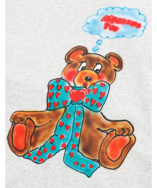 Little sunny bite(リトルサニーバイト)の「【Little sunny bite】little sunny bite x anna hofmann Bear hoodie(パーカー・レディース・ホワイト・SMALL)」の7枚目の写真