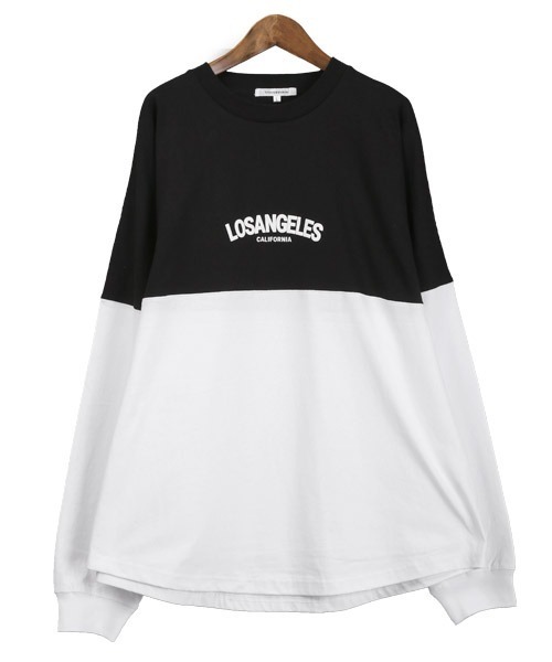 LUXSTYLE(ラグスタイル)の「バックロゴ発泡プリントロンT(Tシャツ/カットソー・メンズ・ブラック×ホワイト/ピンク/ベージュ/ホワイト/ブラック・M/L)」の22枚目の写真