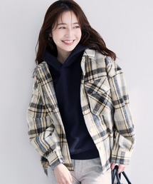 coca（coca）（コカ）の「【WEB限定セール】起毛オーバーサイズチェックジャケット（その他アウター）」