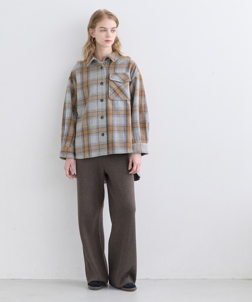 coca（coca）（コカ）の「起毛オーバーサイズチェックジャケット（その他アウター・レディース・B/C/A/D・L/M/S）」の6枚目の写真