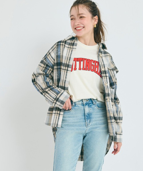 coca（coca）（コカ）の「起毛オーバーサイズチェックジャケット（その他アウター・レディース・B/C/A/D・L/M/S）」の11枚目の写真