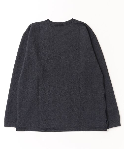 TRAP/U （トラップユー）の「メランジダブルフェイス クルーネック カットソー（Tシャツ/カットソー・メンズ・杢グレー/チャコールグレー・M/L）」の3枚目の写真