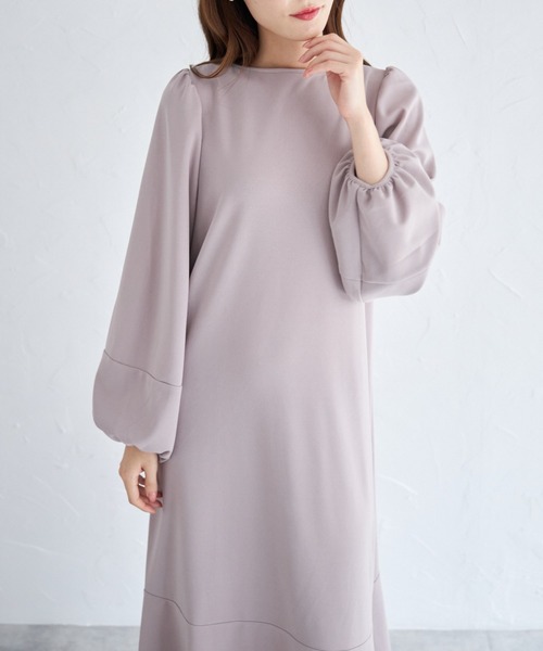tocco closet（トッコ　クローゼット）の「【ZOZO限定】リボン付きＶネックワンピース（ワンピース・レディース・アイボリー/ブラック/ピンク系その他・M）」の20枚目の写真