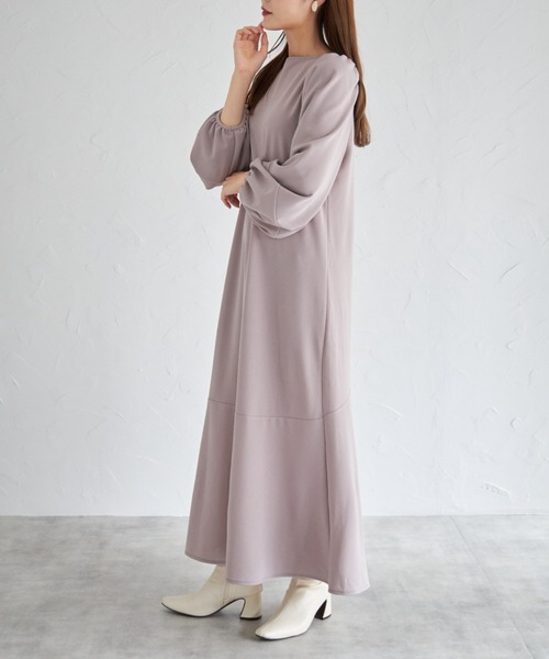 tocco closet（トッコ　クローゼット）の「【ZOZO限定】リボン付きＶネックワンピース（ワンピース・レディース・アイボリー/ブラック/ピンク系その他・M）」の21枚目の写真