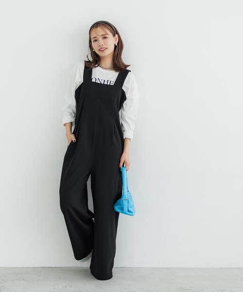 coca（coca）（コカ）の「裏起毛カットカルゼタックサロペット