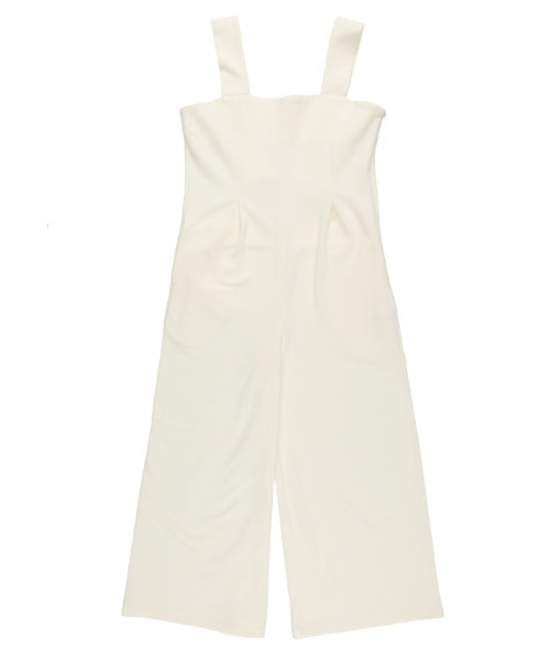 coca（coca）（コカ）の「裏起毛カットカルゼタックサロペット（サロペット/オーバーオール・レディース・アイボリー/ブラック・M/L）」の12枚目の写真