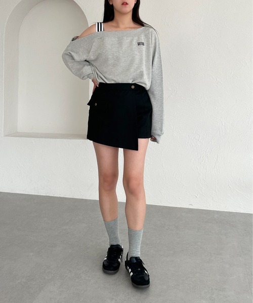 apres jour mignon(アプレジュールミニョン)の「ツイルカーゴミニスカパン【ZOZOTOWN限定アイテム】(スカート・レディース・グレー/カーキ/ブラック・X-LARGE/MEDIUM/SMALL)」の13枚目の写真