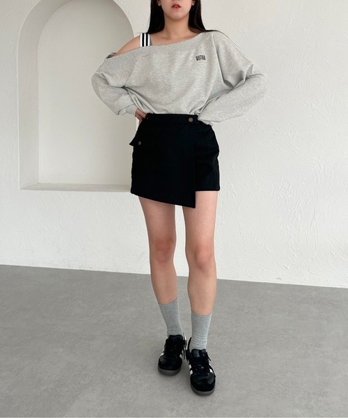 apres jour mignon(アプレジュールミニョン)の「ツイルカーゴミニスカパン【ZOZOTOWN限定アイテム】(スカート・レディース・グレー/カーキ/ブラック・X-LARGE/MEDIUM/SMALL)」の14枚目の写真