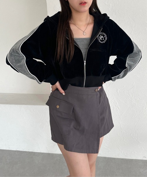 apres jour mignon(アプレジュールミニョン)の「ツイルカーゴミニスカパン【ZOZOTOWN限定アイテム】(スカート・レディース・グレー/カーキ/ブラック・X-LARGE/MEDIUM/SMALL)」の22枚目の写真