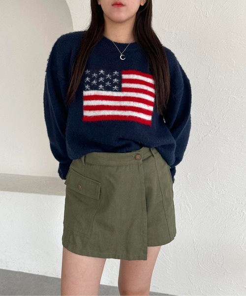 apres jour mignon(アプレジュールミニョン)の「ツイルカーゴミニスカパン【ZOZOTOWN限定アイテム】(スカート・レディース・グレー/カーキ/ブラック・X-LARGE/MEDIUM/SMALL)」の4枚目の写真