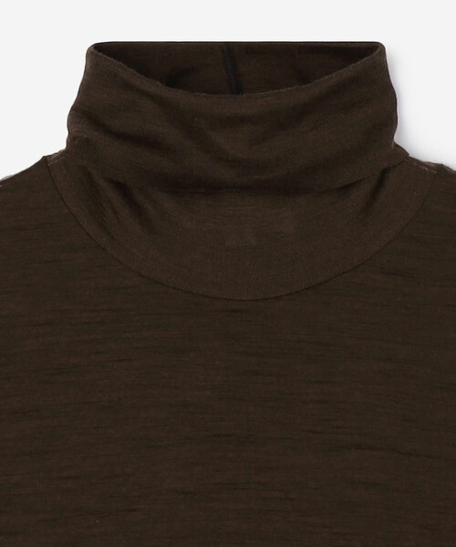 UNFIL（アンフィル）の「unfil | ウールジャージ タートルネックTシャツ WOMEN（ニット/セーター・レディース・ホワイト系その他/ブラウン系その他・1）」の13枚目の写真