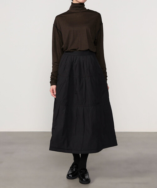 UNFIL（アンフィル）の「unfil | ウールジャージ タートルネックTシャツ WOMEN（ニット/セーター・レディース・ホワイト系その他/ブラウン系その他・1）」の7枚目の写真