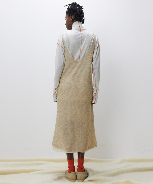 UNFIL（アンフィル）の「unfil | ウールジャージ タートルネックTシャツ WOMEN（ニット/セーター・レディース・ホワイト系その他/ブラウン系その他・1）」の5枚目の写真