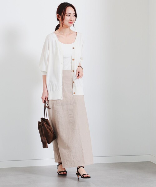 B:MING by BEAMS（ビーミングバイビームス）の「【冷房対策】B:MING by BEAMS / シアー ビッグ カーディガン（カーディガン/ボレロ・レディース・ブラック系その他4/ブラウン系その他3/オフホワイト/ブルー系その他2・ONE SIZE）」の12枚目の写真