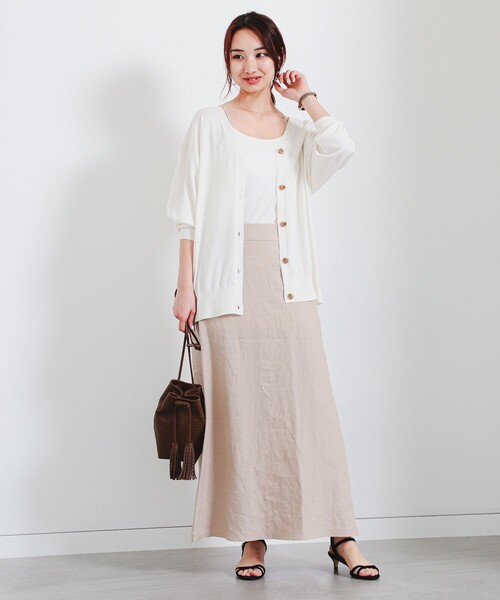 B:MING by BEAMS（ビーミングバイビームス）の「【冷房対策】B:MING by BEAMS / シアー ビッグ カーディガン（カーディガン/ボレロ・レディース・ブラック系その他4/ブラウン系その他3/オフホワイト/ブルー系その他2・ONE SIZE）」の13枚目の写真