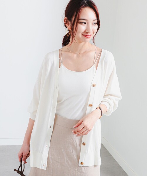 B:MING by BEAMS（ビーミングバイビームス）の「【冷房対策】B:MING by BEAMS / シアー ビッグ カーディガン（カーディガン/ボレロ・レディース・ブラック系その他4/ブラウン系その他3/オフホワイト/ブルー系その他2・ONE SIZE）」の16枚目の写真