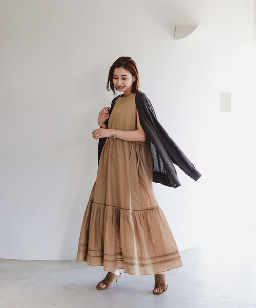 B:MING by BEAMS（ビーミングバイビームス）の「【冷房対策】B:MING by BEAMS / シアー ビッグ カーディガン（カーディガン/ボレロ・レディース・ブラック系その他4/ブラウン系その他3/オフホワイト/ブルー系その他2・ONE SIZE）」の18枚目の写真