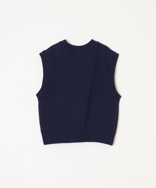HOLIDAY（ホリデイ）の「JACQUARD KNIT VEST (HOLIDAY) ジャガードニットベスト (ホリデイ)（ベスト・レディース・ピンク/ダークネイビー・ONE SIZE）」の3枚目の写真