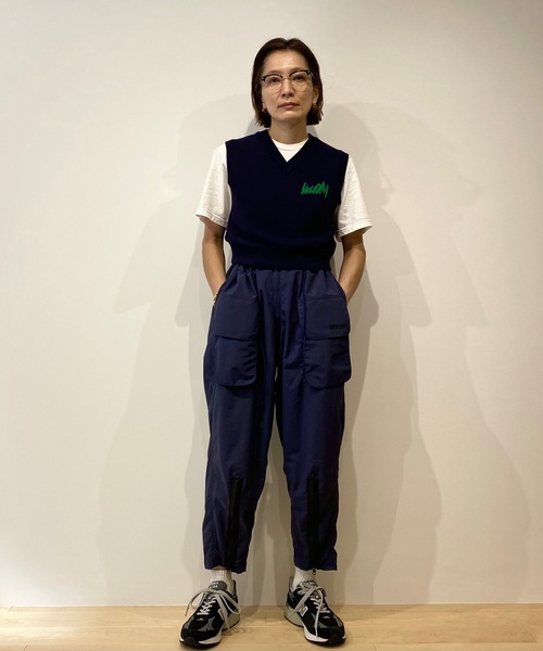 HOLIDAY（ホリデイ）の「JACQUARD KNIT VEST (HOLIDAY) ジャガードニットベスト (ホリデイ)（ベスト・レディース・ピンク/ダークネイビー・ONE SIZE）」の9枚目の写真