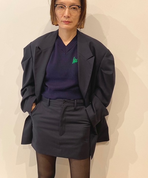 HOLIDAY（ホリデイ）の「JACQUARD KNIT VEST (HOLIDAY) ジャガードニットベスト (ホリデイ)（ベスト・レディース・ピンク/ダークネイビー・ONE SIZE）」の12枚目の写真