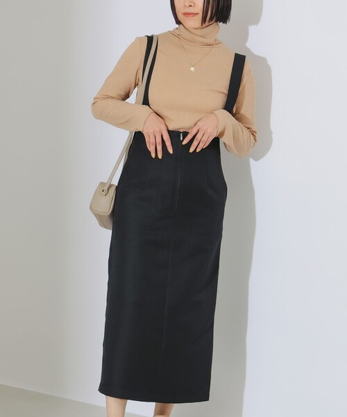 B:MING by BEAMS(ビーミングバイビームス)の「B:MING by BEAMS / ベイカー ジャンパースカート(スカート・レディース・ブラック/ブラウン・MEDIUM/SMALL)」の1枚目の写真