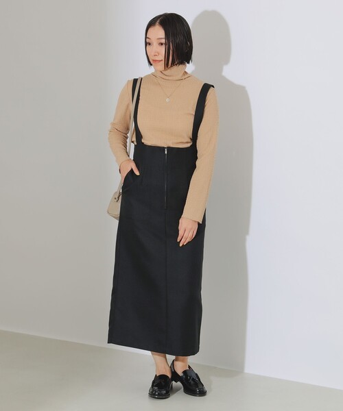 B:MING by BEAMS(ビーミングバイビームス)の「B:MING by BEAMS / ベイカー ジャンパースカート(スカート・レディース・ブラック/ブラウン・MEDIUM/SMALL)」の6枚目の写真