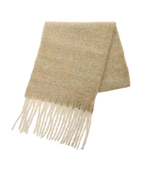 Green Parks(グリーンパークス)の「・ミックスマフラー(ストール/ショール・レディース・ブラック/イエロー/グリーン/ブルー・FREE)」の6枚目の写真