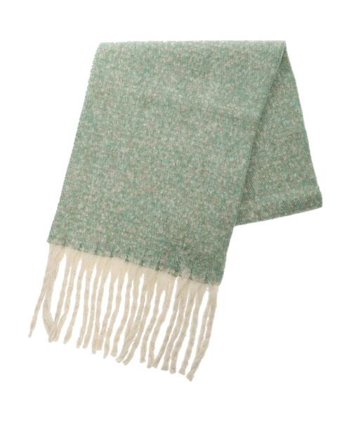 Green Parks(グリーンパークス)の「・ミックスマフラー(ストール/ショール・レディース・ブラック/イエロー/グリーン/ブルー・FREE)」の7枚目の写真