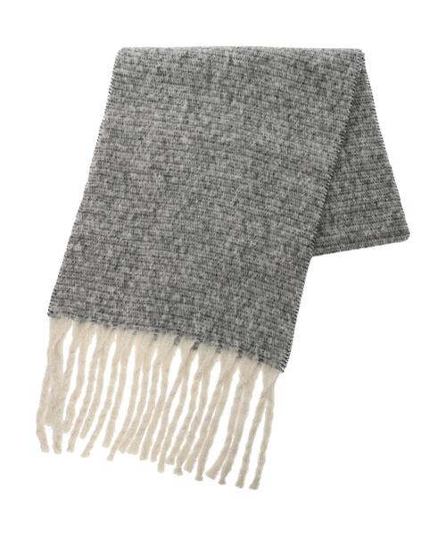 Green Parks(グリーンパークス)の「・ミックスマフラー(ストール/ショール・レディース・ブラック/イエロー/グリーン/ブルー・FREE)」の12枚目の写真