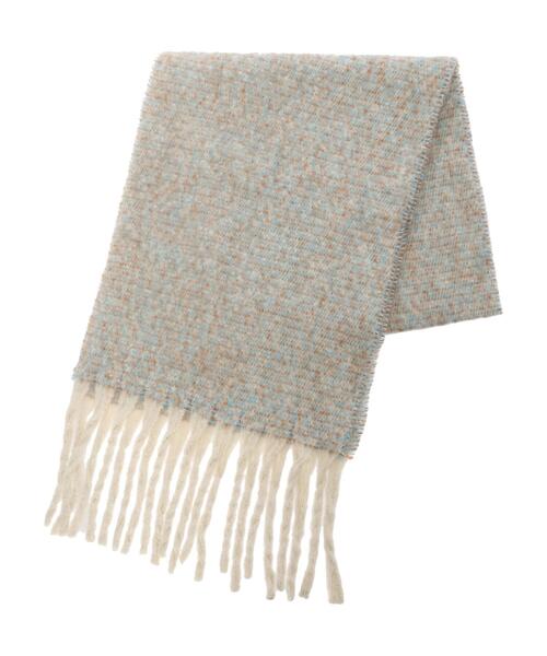 Green Parks(グリーンパークス)の「・ミックスマフラー(ストール/ショール・レディース・ブラック/イエロー/グリーン/ブルー・FREE)」の4枚目の写真