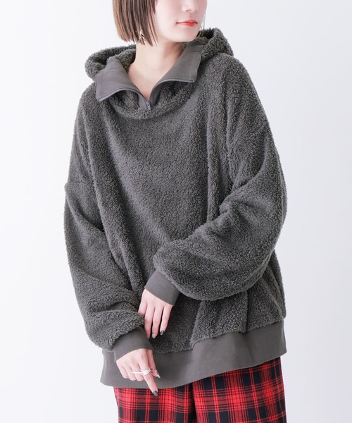 n'OrLABEL（ノアールレーベル）の「『スタンドジップ付きボアパーカー