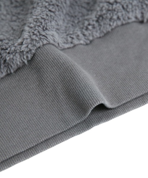 n'OrLABEL（ノアールレーベル）の「『スタンドジップ付きボアパーカー』（パーカー・レディース・パープル/チャコール・FREE）」の17枚目の写真