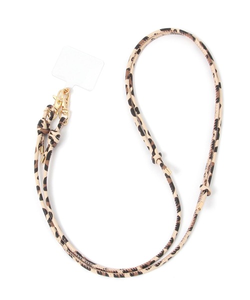 GLOBAL WORK（グローバルワーク）の「スライド合皮スマホショルダー/991517（スマホグッズ・レディース・グレイッシュベージュ/ブラック/ベージュ/シルバー/ホワイト系その他/ブラウン系その他・FREE）」の2枚目の写真