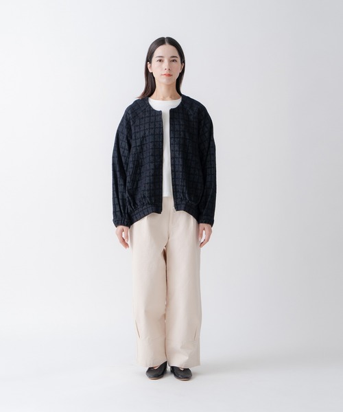 Kelen(ケレン)の「「KELEN/ケレン」ジャカードノーカラージャケット(ノーカラージャケット・レディース・グリーン/ブラック/オフホワイト・M/S)」の20枚目の写真