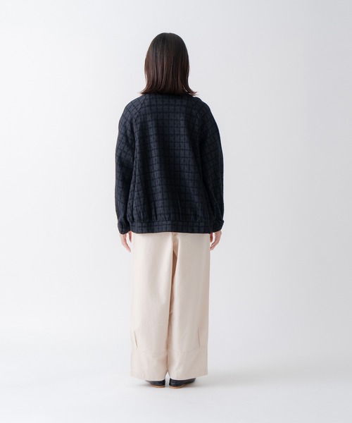 Kelen(ケレン)の「「KELEN/ケレン」ジャカードノーカラージャケット(ノーカラージャケット・レディース・グリーン/ブラック/オフホワイト・M/S)」の22枚目の写真