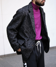 EDIFICE LA BOUCLE | 【LA BOUCLE / ラブ―クル】リング ツイード ジャコット(テーラードジャケット)