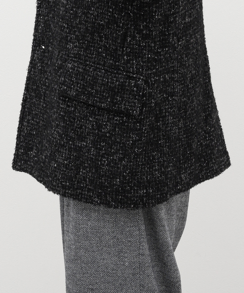 EDIFICE LA BOUCLE（エディフィスラブークル）の「【LA BOUCLE / ラブ―クル】リング ツイード ジャコット（テーラードジャケット・メンズ・ブラック・2/3）」の20枚目の写真