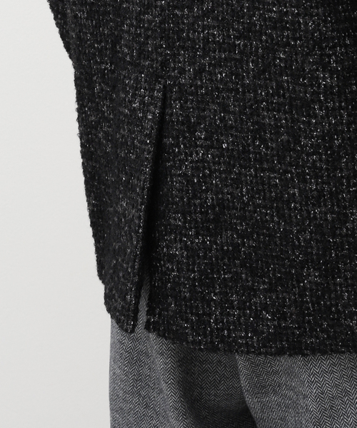 EDIFICE LA BOUCLE（エディフィスラブークル）の「【LA BOUCLE / ラブ―クル】リング ツイード ジャコット（テーラードジャケット・メンズ・ブラック・2/3）」の21枚目の写真