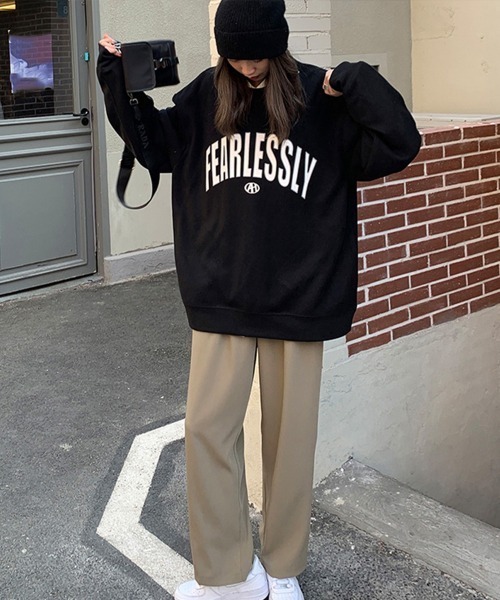 Miniministore(ミニミニストア)の「BF風トレーナー 体型カバー スウェット(スウェット・レディース・ホワイト/ブラック/ライトグレー・フリー)」の19枚目の写真