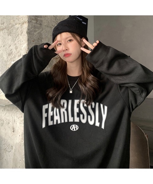 Miniministore(ミニミニストア)の「BF風トレーナー 体型カバー スウェット(スウェット・レディース・ホワイト/ブラック/ライトグレー・フリー)」の21枚目の写真